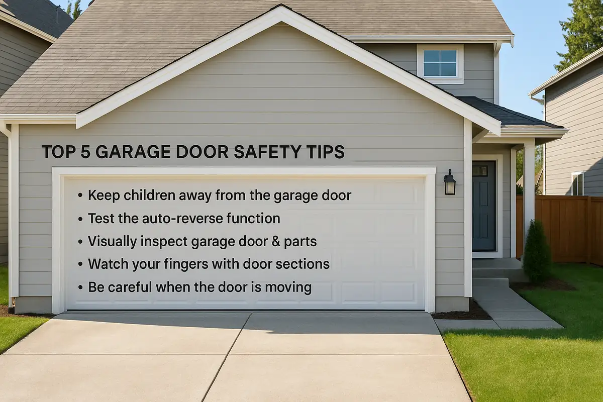Top 5 Garage Door Safety Tips Every Homeowner Should Know | Americana Garage Door Repair
