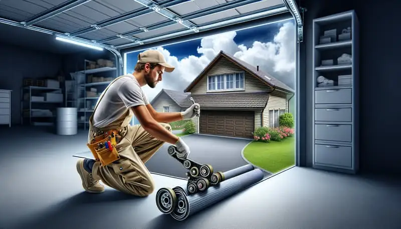 Garage Door Roller Replacement in Serrano Place