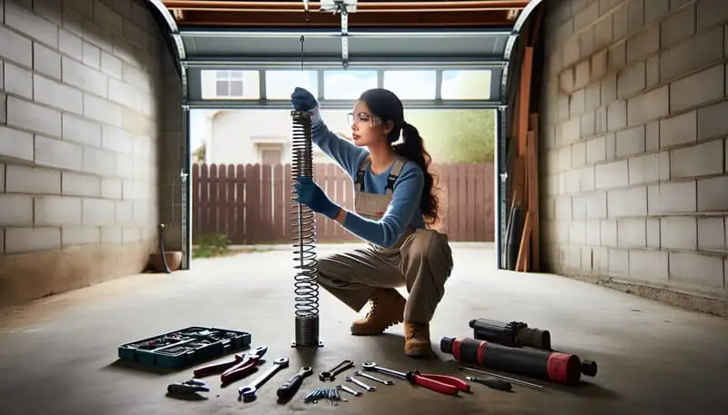 Garage Door Spring Repair — Las Flores