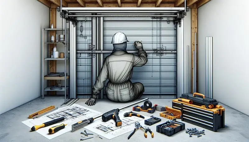 Garage Door Track Repair — Northwood